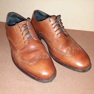 Cole Haan Watson Cognac Wingtip Oxfords